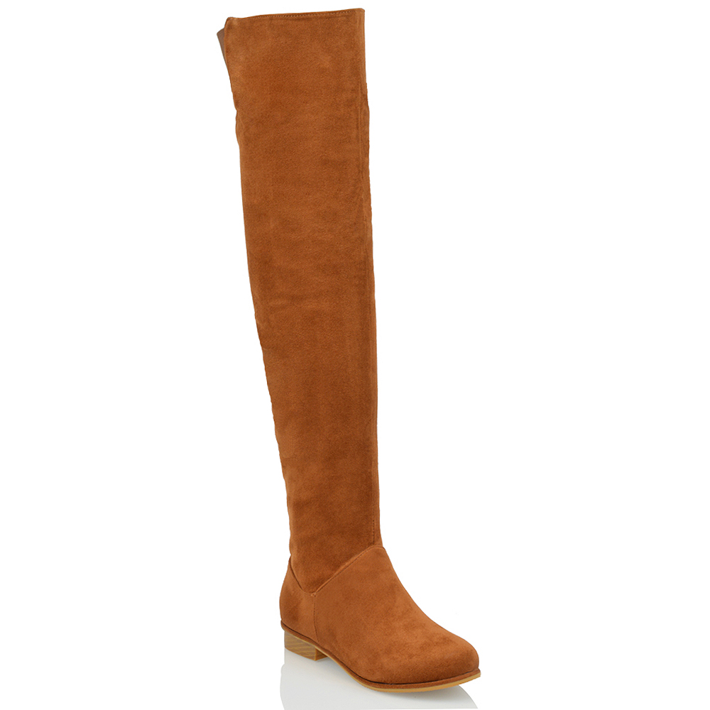 Flat outlet tan boots